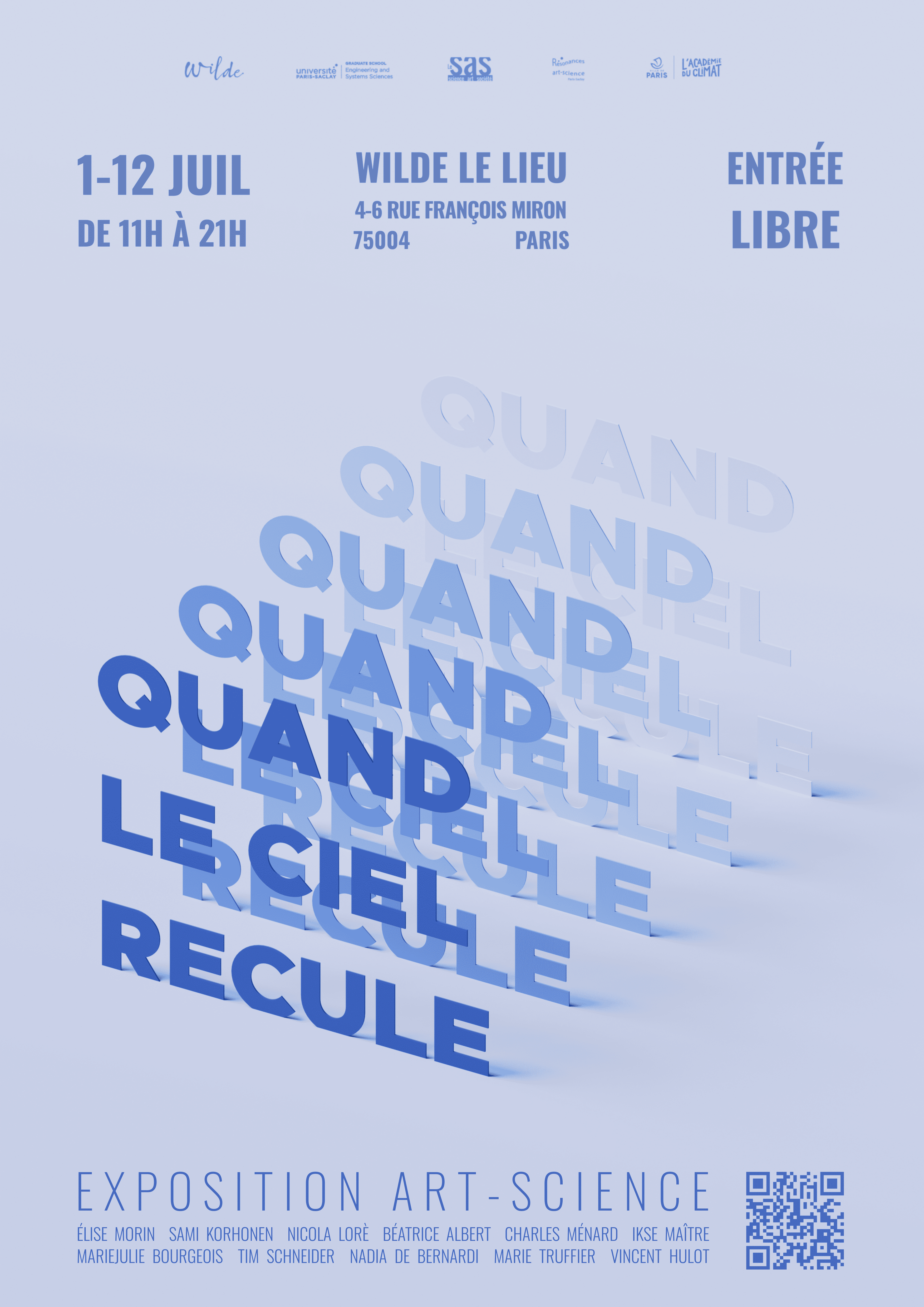 affiche quand le ciel recule